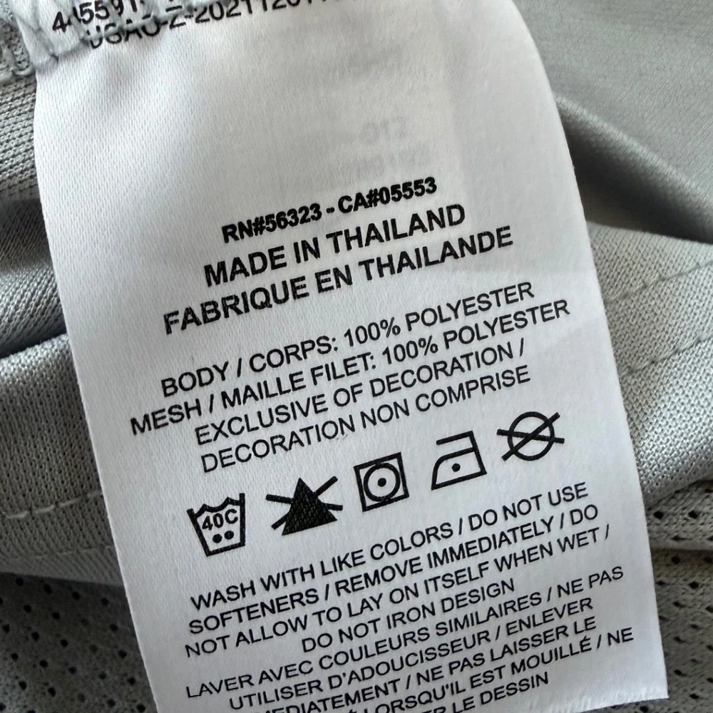 Nike Womens Dri-FIT Long Sleeve Soccer Jersey Gray‎ CJ6071-012 Large